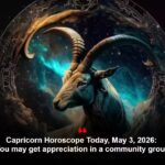 Capricorn Horoscope Today, May 3, 2026: You may get appreciation in a community group
