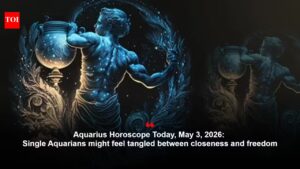 Aquarius Horoscope Today, May 3, 2026: Single Aquarians might feel tangled between closeness and freedom