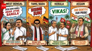 Chants of power: How slogans set the tone in Bengal, Tamil Nadu, Kerala, Assam elections | India News