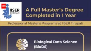 IISER Tirupati opens admissions for one-year BioDS and DS-AI professional master’s programs for 2026