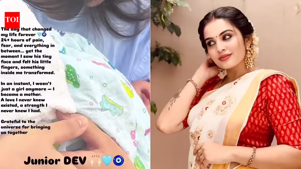 Shree Gopika: Anbe Vaa fame Shree Gopika blessed with a baby boy; Pens an emotional note