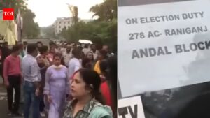 ‘All officers of TMC’: BJP alleges irregularities after phone found in envelope near Asansol College strong room; chaos erupts. India News