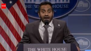 ‘First Indian person to suck at their job’: SNL mocks Kash Patel with Aziz Ansari cameo