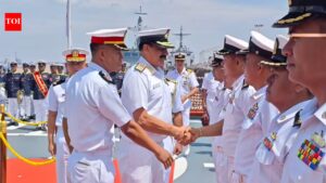 Admiral Dinesh K Tripathi: Admiral Tripathi meets Myanmar naval leadership, discusses steps to boost cooperation, defense partnership