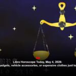 Libra Horoscope Today, May 4, 2026: Avoid buying gadgets, vehicle accessories, or expensive clothes just to lift your mood.
