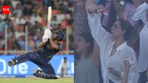 IPL 2026 | Last-over drama! Ashish Nehra’s wife’s wild celebration goes viral after Gujarat Titans beat Punjab Kings – WATCH | cricket news
