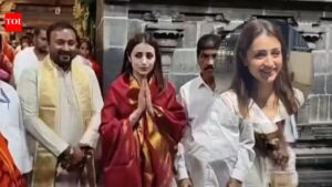 Trisha Krishnan visits Tirupati temple on her birthday; ‘Karuppu’ actress’ simple look and fans reaction ate unmissable.