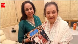 Hema Malini visits Saira Banu for the first time post Dharmendra’s passing; recalls Dilip Kumar’s friendship with ‘Sholay’ actor | Hindi Movie News
