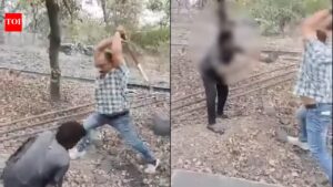 Tribal man beaten with hockey stick, 2 held after clip surfaces | Bhopal News