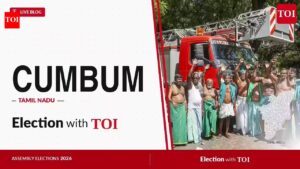 Cumbum election results 2026: TVK’s PLA Jeganath Mishra wins, DMK’s N Eramakrishnan finishes second. India News