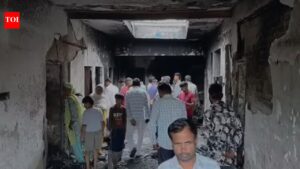 Man, 8-yr-old daughter die in Meerut house fire; 10 critical Meerut News