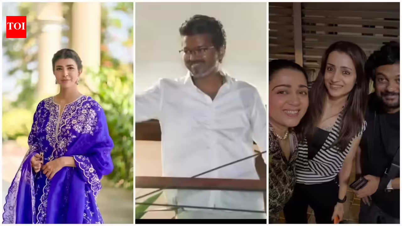 Charmme Kaur calls Trisha Krishnan a ‘lucky mascot’ as Vijay wins Tamil Nadu elections; Lakshmi Manchu calls for ‘double celebrations’. Tamil Movie News