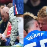Jesse Derry rushed to hospital after scary head clash with Zach Abbott during Chelsea vs Nottingham Forest match. International Sports News