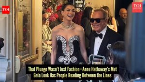 Anne Hathaway’s Met Gala 2026 moment sparks whispers of a political signal