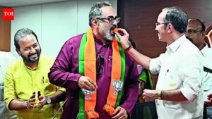 Rajeev Chandrasekhar gets 3 cheers for his development plank; saffron party wins Nemom, Kazhakkoottam and Chathannur. Kochi News