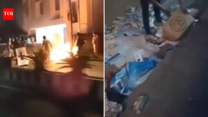 West Bengal polls: TMC claims BJP behind arson attack on Siliguri office, shares video. India News