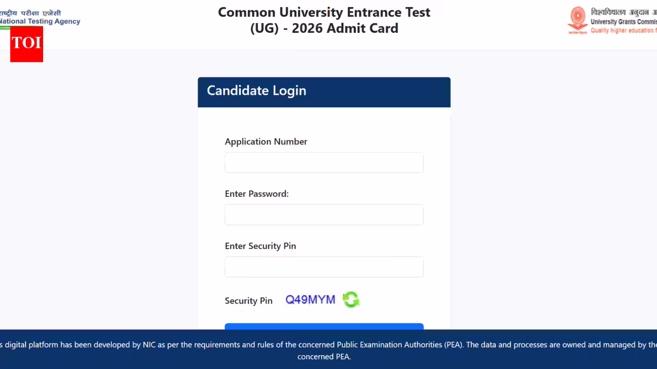 NTA CUET UG 2026 admit card released at cuet.nta.nic.in: Direct link to download hall ticket here