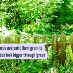 Green Drenching: Ditch black fences and paint them green to make your garden look bigger through ‘green drenching’