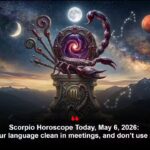 Scorpio Horoscope Today, May 6, 2026: Keep your language clean in meetings, and don’t use sarcasm
