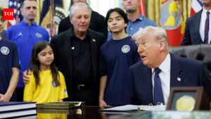 Donald Trump’s unexpected advice to young girl’s volleyball dream grabs attention at Oval Office event | International Sports News
