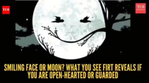 Relationship Personality Test: Optical illusion personality test: Smiling face or moon? What you see firt reveals if you are open-hearted or guarded in relationships