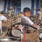 Young Boy Helps Father: Young boy in school uniform helps father pull his cart in scorching heat: 4 things privileged kids should learn from him