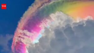 Stunning ‘rainbow clouds’ spotted over Indonesia: Scientists explain the rare phenomenon.
