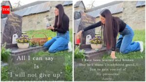 ‘Heartbroken’ Celina Jaitly visits son Shamsher’s grave, alleges denial of access to children amid divorce battle with Peter Haag | Hindi Movie News