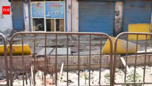 Over a year on, footbridges on Sohna Road yet to rise beyond foundations. Gurgaon News