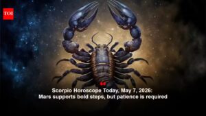 Scorpio Horoscope Today, May 7, 2026: Mars supports bold steps, but patience is required