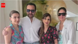 Saif Ali Khan and Kareena Kapoor Khan attend Saba Pataudi’s intimate 50th birthday bash – see inside pics | Hindi Movie News