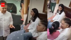 Allu Arjun’s father Allu Aravind, Sneha Reddy meet Sritej’s family after ‘Pushpa 2’ stampede; Promise educational support Telugu Movie News