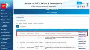 BPSC 72nd CCE 2026 applications open as Bihar revises 1186 vacancies; apply here