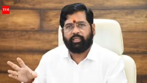 Mid-air scare: Eknath Shinde’s helicopter makes U-turn amid bad weather. India News