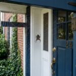 Why does your front door keep getting a new spider web every morning?