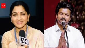 ‘He should lead’: BJP state vice president Khushbu Sundar backs TVK chief Vijay for CM. India News