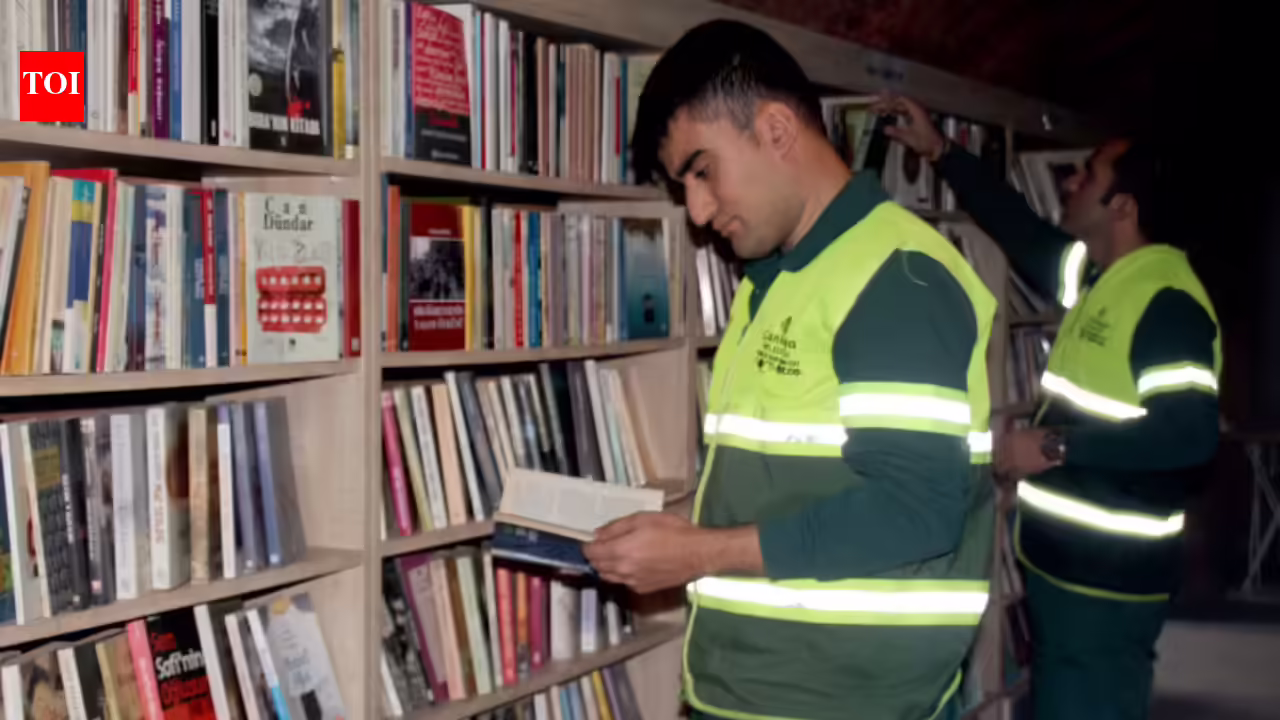 Trash to treasure: Garbage workers created a 40,000-book library from books people threw away. world news
