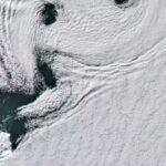 NASA captures a sea of ​​spinning clouds over Antarctica’s remote volcanic island.