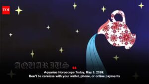 Aquarius Horoscope Today, May 8, 2026: Don’t be careless with your wallet, phone, or online payments
