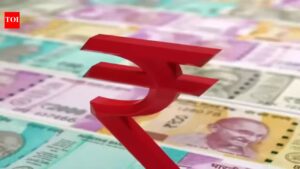 Rupee in red: Currency falls 45 paise to 94.67 against US dollar