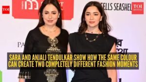 Anjali and Sara Tendulkar just proved black outfits work for every generation