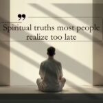 Spiritual truths most people realize too late