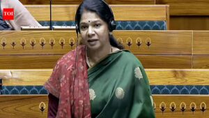 ‘Changed political circumstances’: Kanimozhi writes to Lok Sabha speaker seeking separate seating for DMK MPs after break-up with Congress. India News