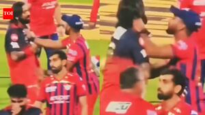 IPL 2026: Nicholas Pooran grabs Krunal Pandya by collar after heated on-field exchange – Watch | cricket news