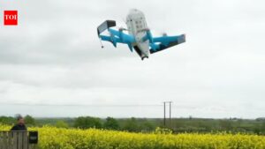 Amazon begins drone deliveries in UK with Darlington pilot programme. world news