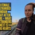 Dutch female biker stranded on Indian highway after flat tire – what three strangers did next is winning hearts |