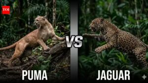 Puma vs Jaguar: Comparing the power, agility and survival skills of two apex predators.