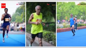 10K male 50+ category: Runners who showed the magic of experience. Times Internet Half Marathon | India News