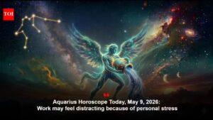 Aquarius Horoscope Today, May 9, 2026: Work may feel distracting because of personal stress