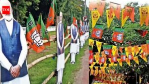 Suvendu Adhikari: With flowers and flags, Kolkata drapes itself in saffron to welcome new govt. Kolkata News